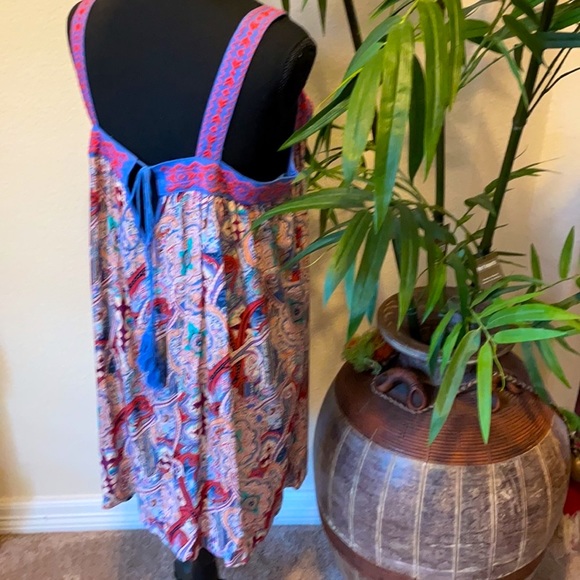 Tunic Top Ties -N- the  back size L - Picture 5 of 10